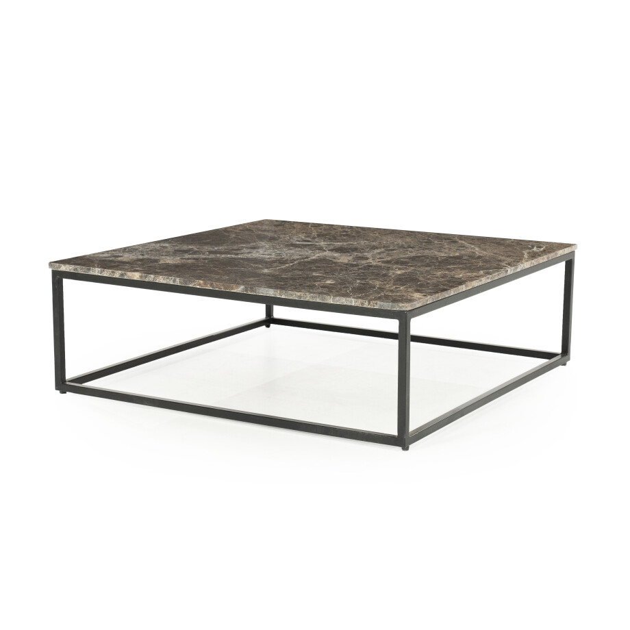 Eleonora Vierkante Salontafel 'Rico' Marmer, 98 x 98cm Eleonora Vierkante Salontafel 'Rico' Marmer, 98 x 98cm afbeelding 1