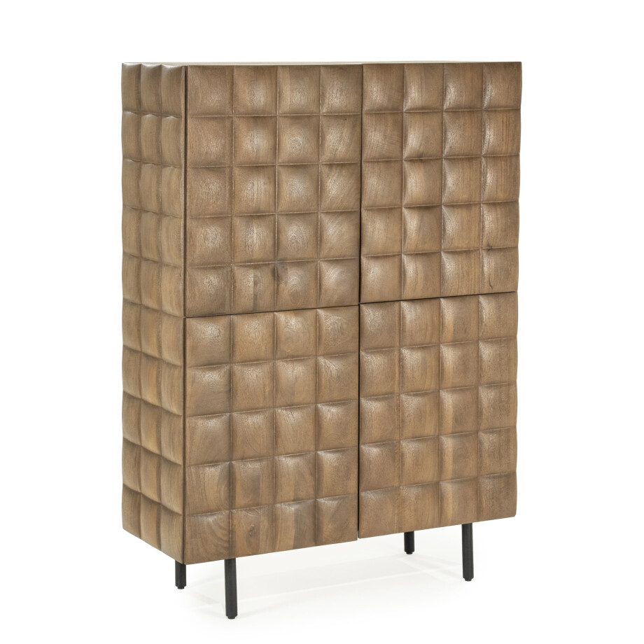 Eleonora Opbergkast 'Felix' Mangohout, 147 x 109cm afbeelding 1