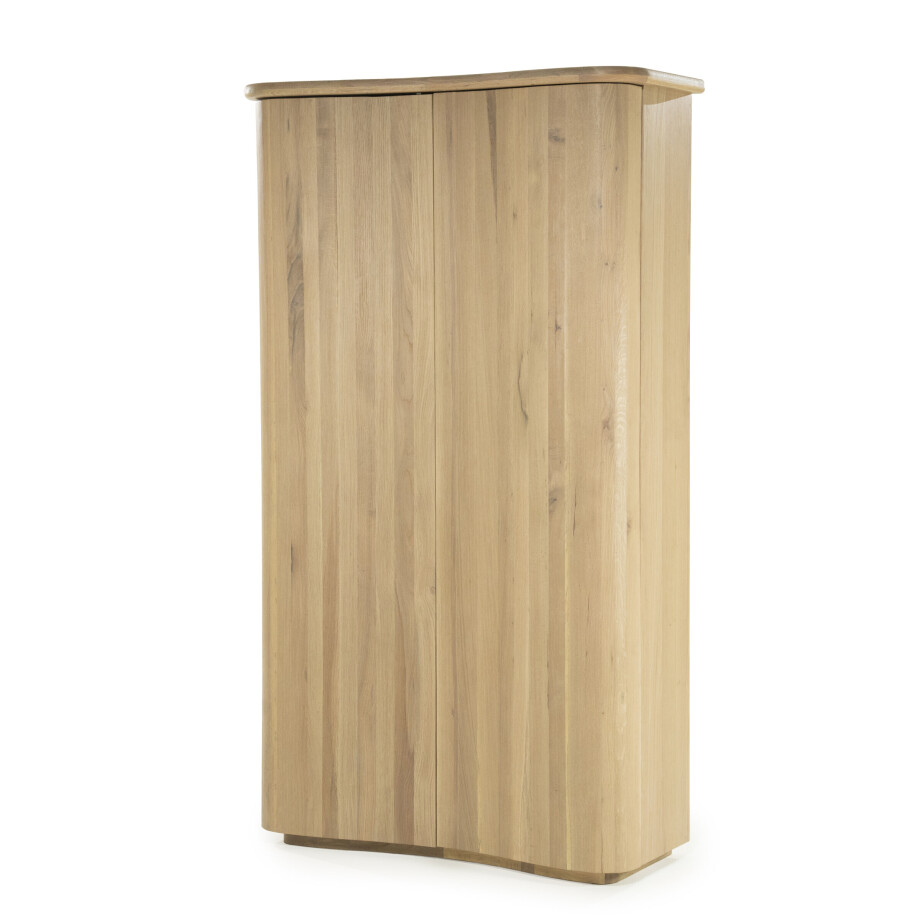 Eleonora Opbergkast 'Josh' Eiken, 210 x 120cm, kleur Naturel afbeelding 1