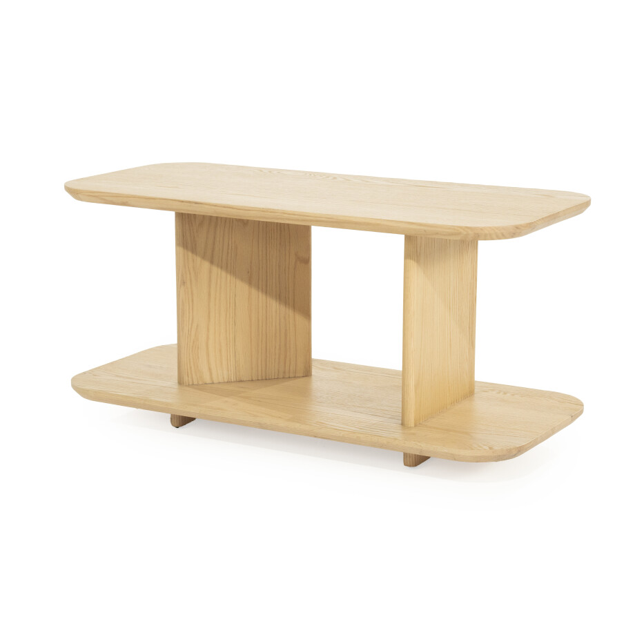 Eleonora Bijzettafel 'Ty' Eiken, 90 x 40cm, kleur Naturel afbeelding 1