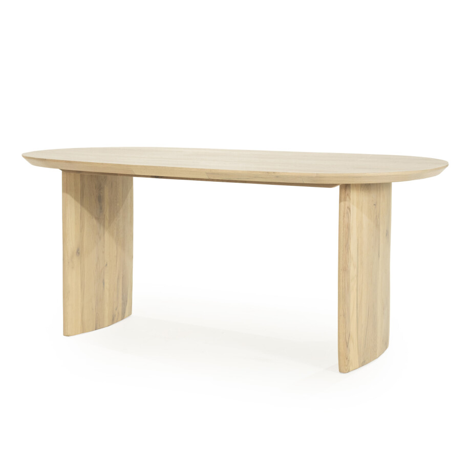 Eleonora Eettafel 'Dex' Eiken, 180 x 90cm, kleur Naturel afbeelding 1