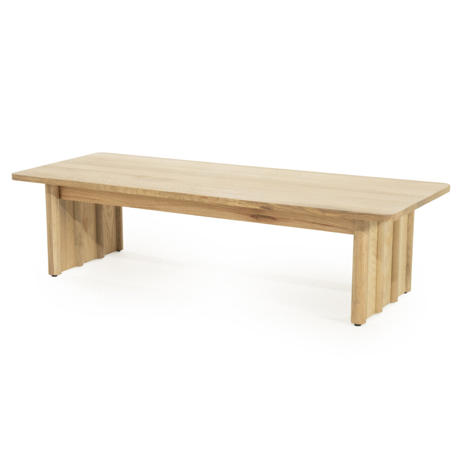 Eleonora Salontafel 'Jake' Eiken, 120 x 47cm, kleur Naturel Eleonora Salontafel 'Jake' Eiken, 120 x 47cm, kleur Naturel afbeelding 1