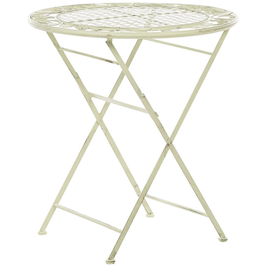 BELIANI BIVIO - Tuintafel - Lichtgroen - 70 x 70 cm - IJzer BELIANI BIVIO - Tuintafel - Lichtgroen - 70 x 70 cm - IJzer afbeelding 1