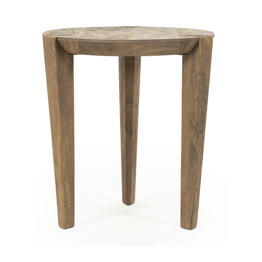 Eleonora Ronde Bijzettafel 'Davina' Mangohout, 40cm afbeelding 1