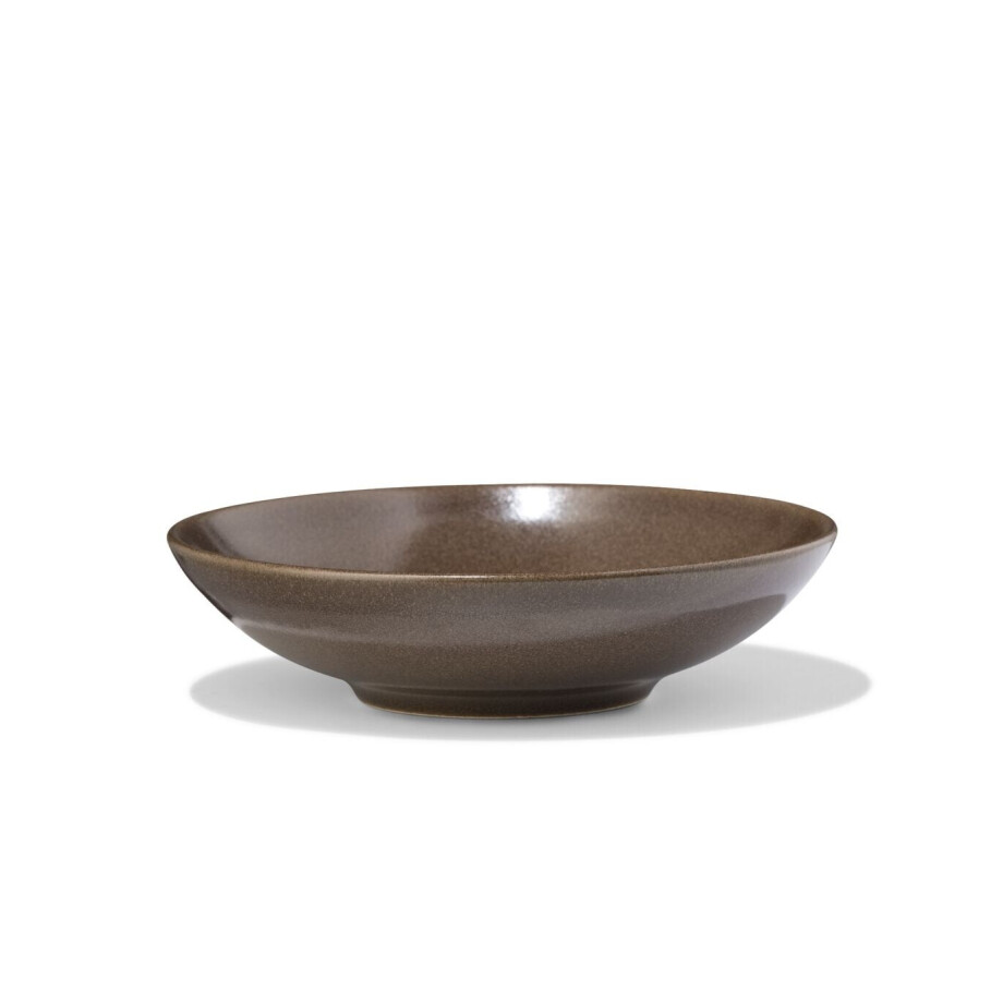 HEMA HEMA Kom Ø15cm Puur Aardewerk Donkerbruin (donkerbruin) afbeelding 1