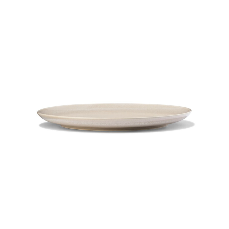 HEMA HEMA Dinerbord ⌀26cm Puur Reactief Glazuur Beige (beige) afbeelding 1