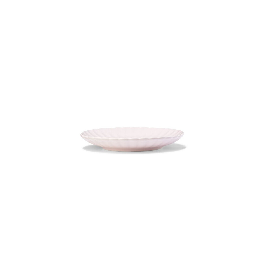 HEMA HEMA Gebaksbord ⌀14cm Aardewerk Bloem Roze (roze) afbeelding 1