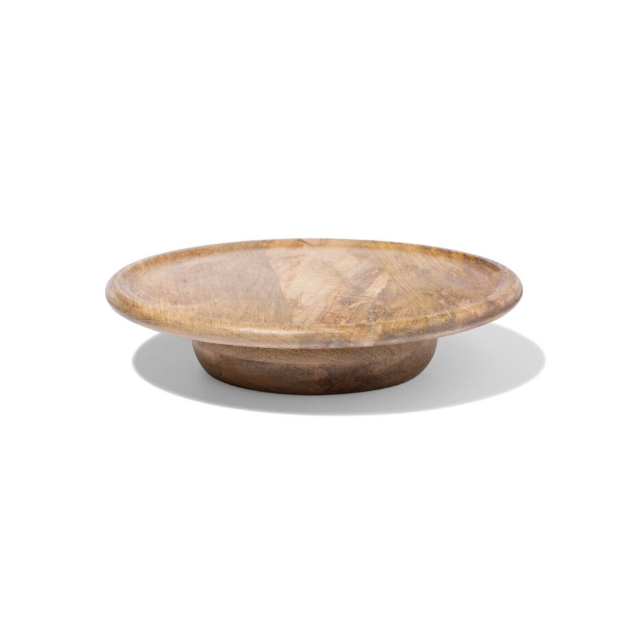 HEMA HEMA Etagere Met Kom ⌀30x6cm Mangohout (hout) afbeelding 1
