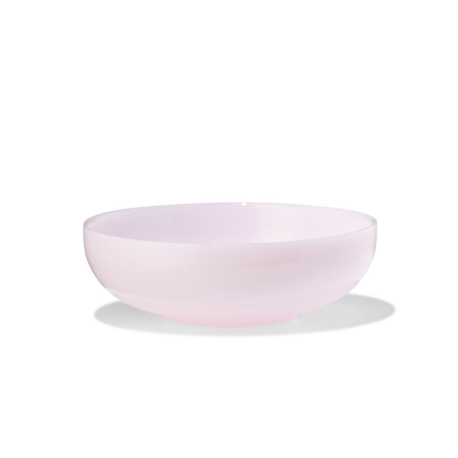 HEMA HEMA Schaaltje ⌀14.5cm Glas Marmereffect Roze (roze) afbeelding 1