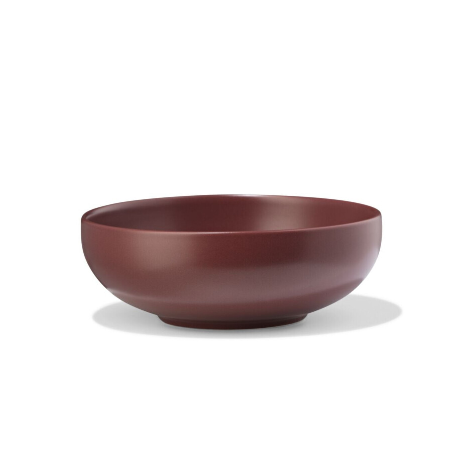 HEMA HEMA Kom Ø14.5cm Aardewerk Bordeauxrood (bordeauxrood) afbeelding 1