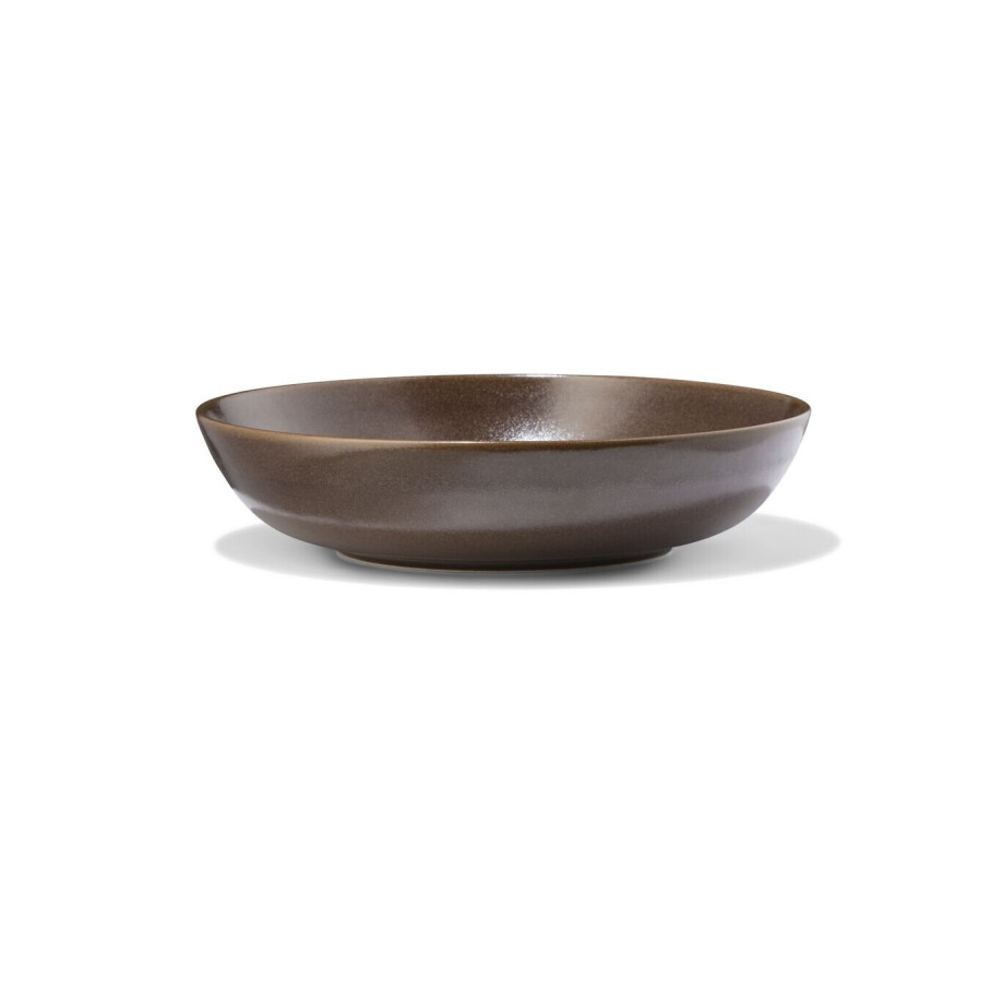 HEMA HEMA Diepbord ⌀22cm PUUR Reactief Glazuur Donkerbruin (donkerbruin) HEMA HEMA Diepbord ⌀22cm PUUR Reactief Glazuur Donkerbruin (donkerbruin) afbeelding 1
