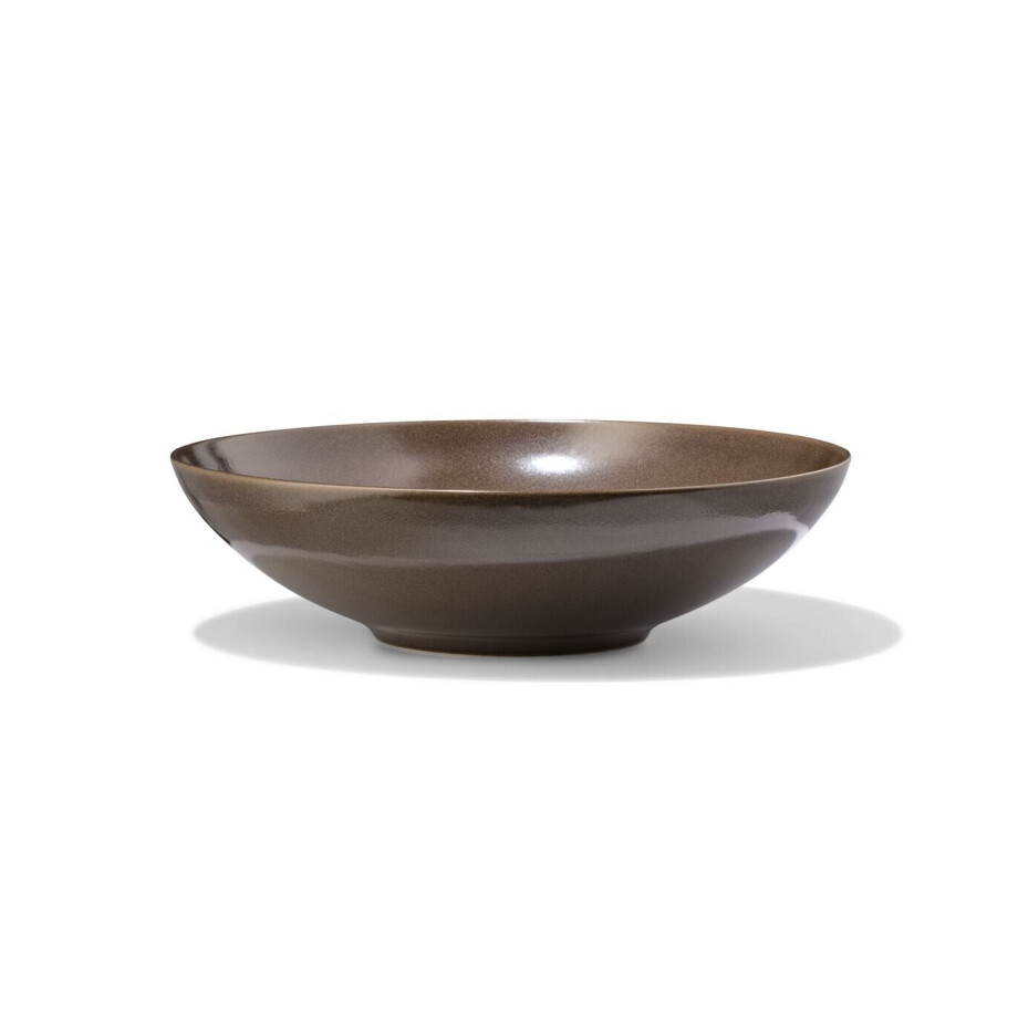HEMA HEMA Saladeschaal Ø28.5cm Puur Aardewerk Donkerbruin (donkerbruin) afbeelding 1