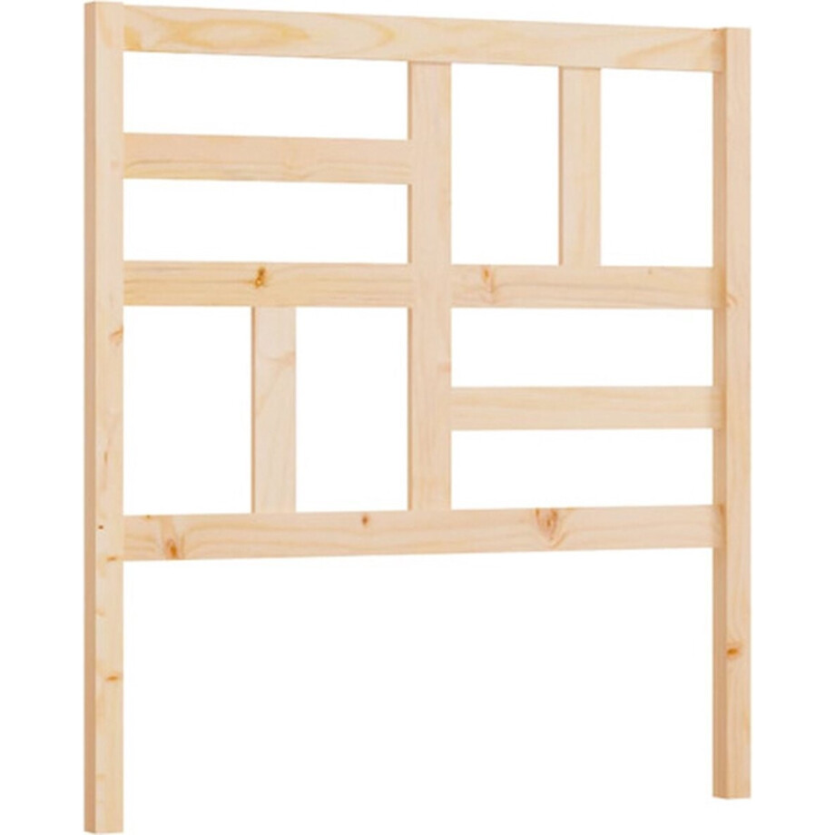 vidaXL - Hoofdbord - 106x4x104 - cm - massief - grenenhout afbeelding 1