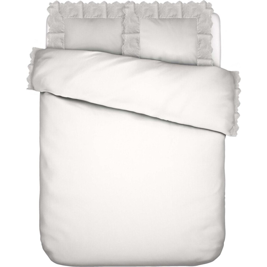 Essenza Maen Dekbedovertrek Wit - Tweepersoons – 200x200/220 cm Essenza Maen Dekbedovertrek Wit - Tweepersoons – 200x200/220 cm afbeelding 1