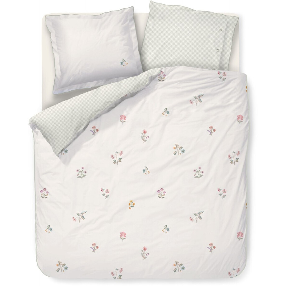 Pip Studio Mughal Flower dekbedovertrek - Tweepersoons - 200 x 200/220 cm - Gebroken wit afbeelding 1