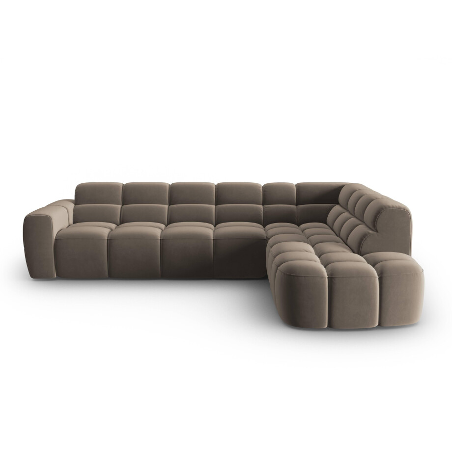 5-zits hoekbank Lisa rechts velvet | Micadoni afbeelding 1