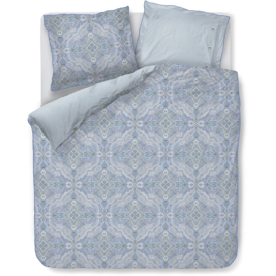Pip Studio Moon Flower dekbedovertrek - Lits-Jumeaux XL - 260 x 200/220 cm - Licht blauw afbeelding 1