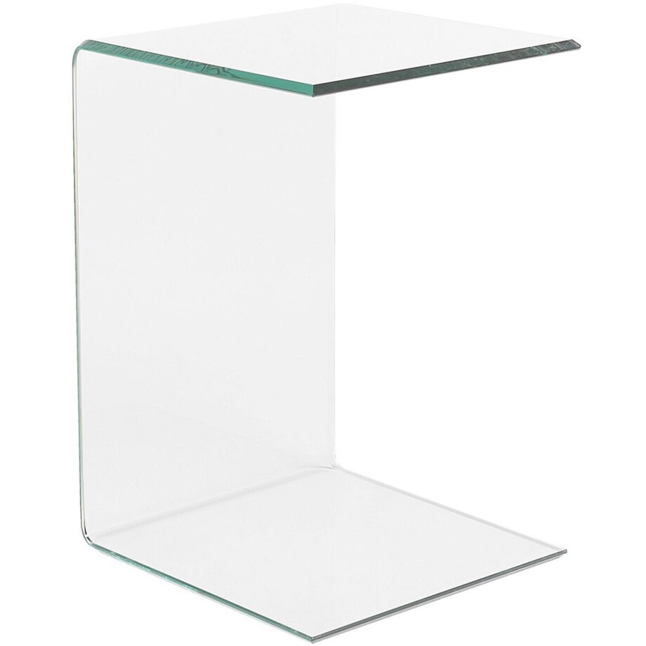 LOURDES - Bijzettafel - Transparant - Veiligheidsglas afbeelding 1