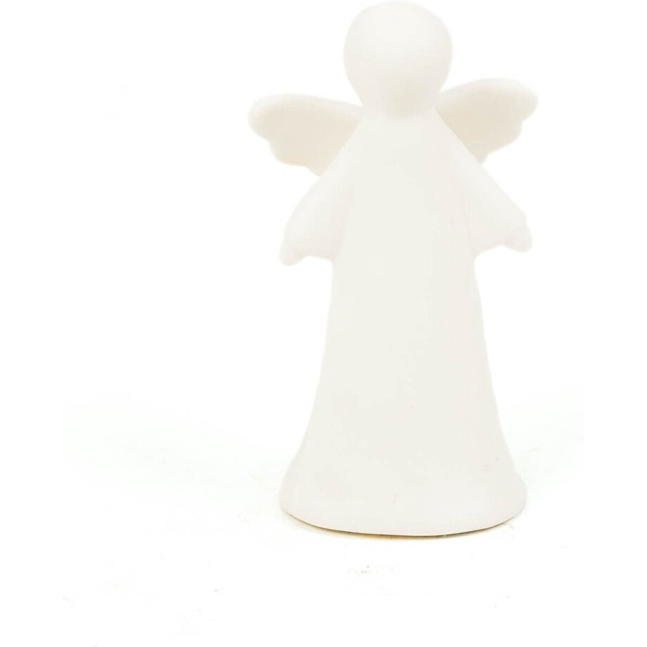 Housevitamin Dolomieten Engel / Kerstversiering met Led verlichting - 7X5X13 cm ( S ) - Wit afbeelding 1