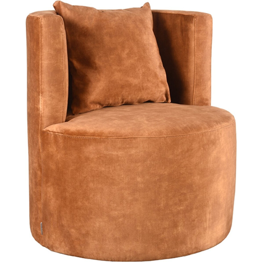 LABEL51 Evy Fauteuil - Geel - Velvet - 65 cm - - LABEL51 Evy Fauteuil - Geel - Velvet - 65 cm - - afbeelding 1