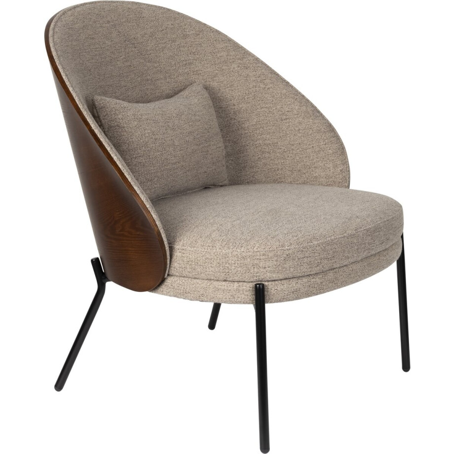 Dutchbone Rodin Loungestoel - Beige Dutchbone Rodin Loungestoel - Beige afbeelding 1