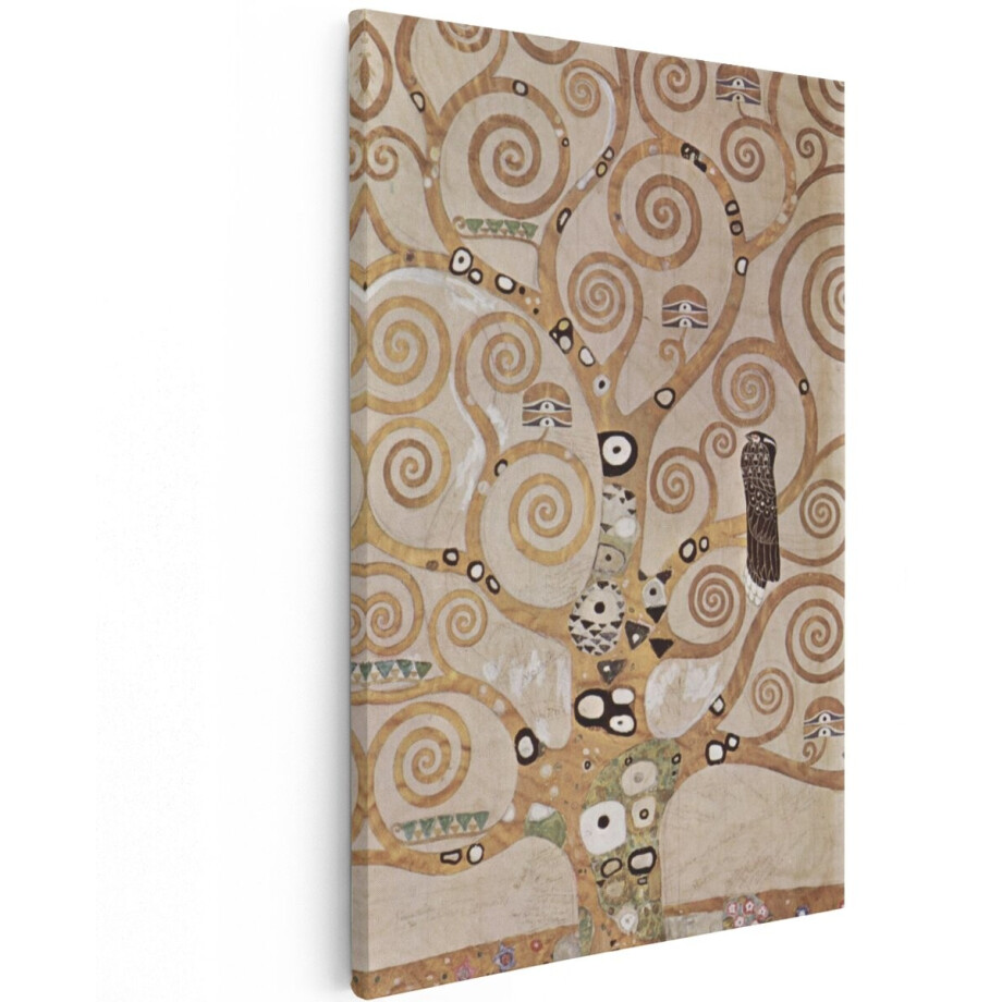 Artaza Canvas Schilderij Levensboom - 80x120 cm - Wanddecoratie Gustav Klimt - Muurdecoratie Tree Of Life - Decoratie Boom - Goud Artaza Canvas Schilderij Levensboom - 80x120 cm - Wanddecoratie Gustav Klimt - Muurdecoratie Tree Of Life - Decoratie Boom - Goud afbeelding 1