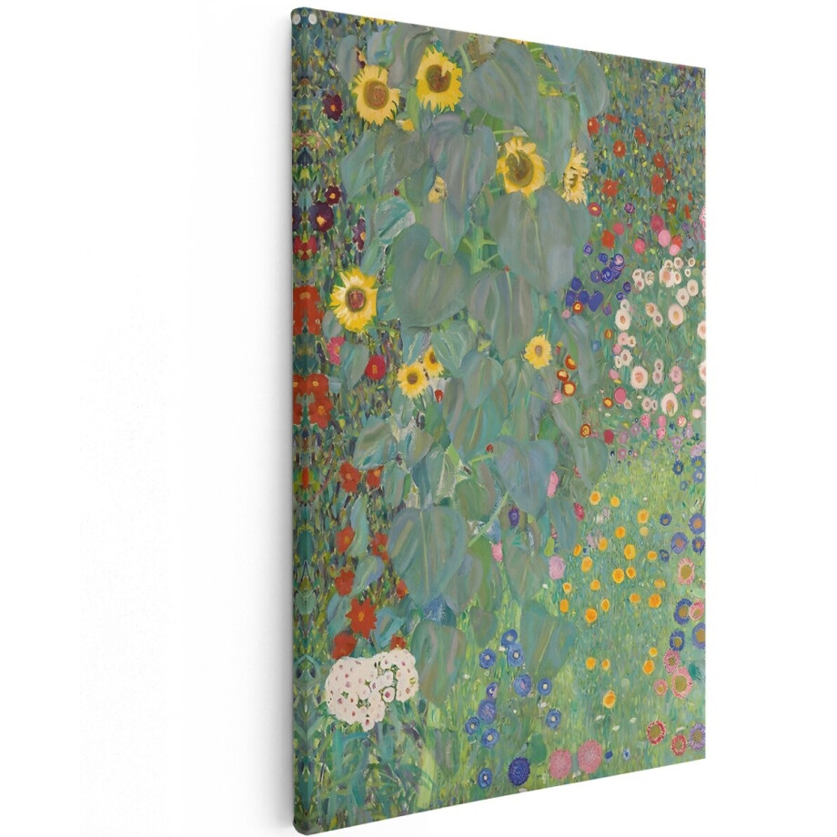Artaza Canvas Schilderij Gustav Klimt Bloementuin - 40x60 cm - Wanddecoratie Zonnebloemen - Muurdecoratie Bloemen - Decoratie Natuur Artaza Canvas Schilderij Gustav Klimt Bloementuin - 40x60 cm - Wanddecoratie Zonnebloemen - Muurdecoratie Bloemen - Decoratie Natuur afbeelding 1