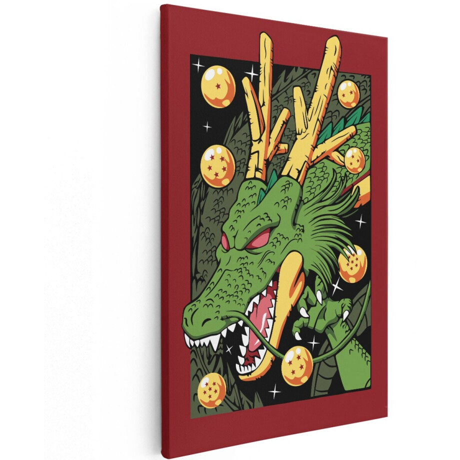 Artaza Canvas Schilderij Shenron Draak - 100x150 cm - Groot - Wanddecoratie Dragon Ball - Muurdecoratie Anime - Schilderijen Op Canvas Groen Artaza Canvas Schilderij Shenron Draak - 100x150 cm - Groot - Wanddecoratie Dragon Ball - Muurdecoratie Anime - Schilderijen Op Canvas Groen afbeelding 1