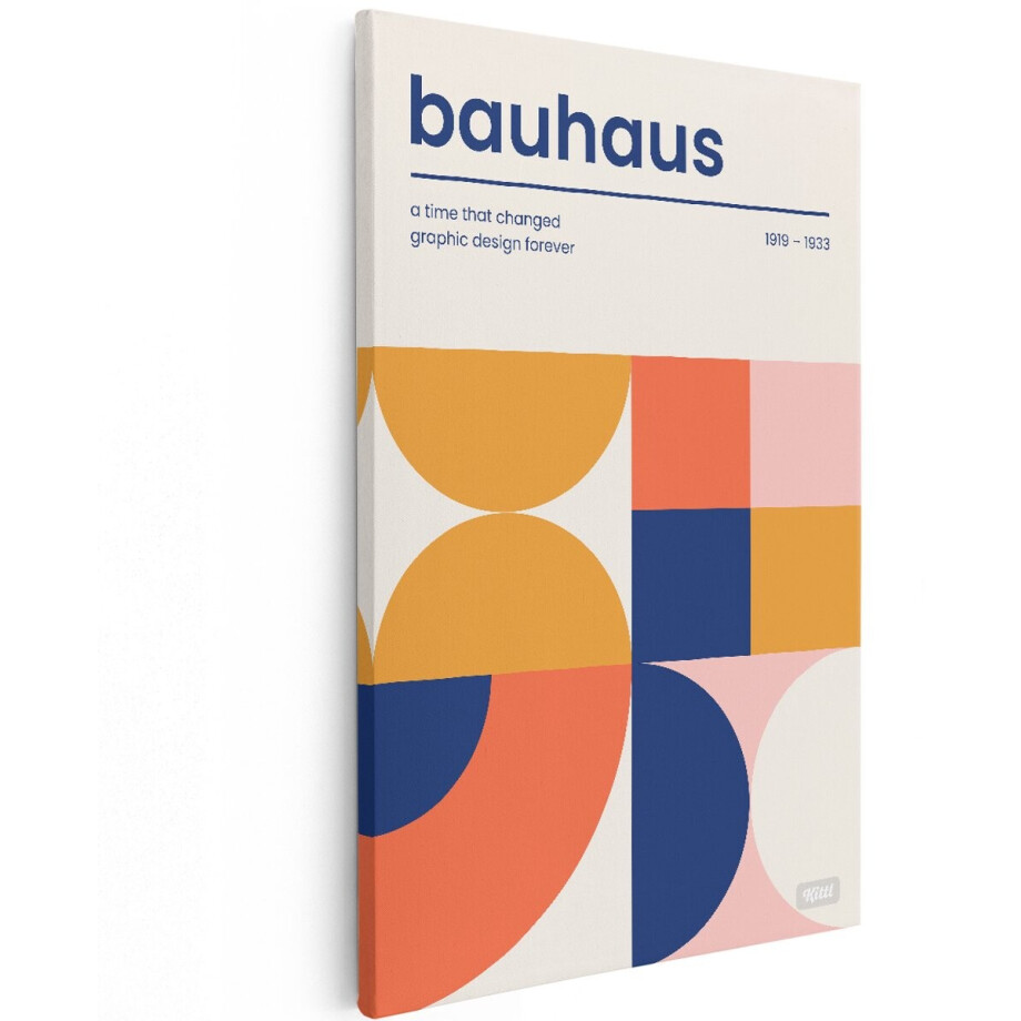 Artaza Canvas Schilderij Bauhaus Poster - 100x150 cm - Groot - Wanddecoratie Abstract - Muurdecoratie Modern - Geometrische Schilderijen Op Canvas Artaza Canvas Schilderij Bauhaus Poster - 100x150 cm - Groot - Wanddecoratie Abstract - Muurdecoratie Modern - Geometrische Schilderijen Op Canvas afbeelding 1