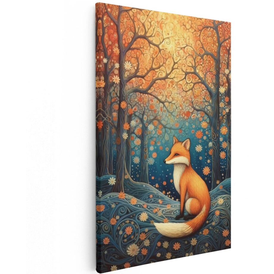 Artaza Canvas Schilderij Vos in het Bos - Kunst - 120x180 cm - Groot - Foto Op Canvas - Wanddecoratie Woonkamer Artaza Canvas Schilderij Vos in het Bos - Kunst - 120x180 cm - Groot - Foto Op Canvas - Wanddecoratie Woonkamer afbeelding 1