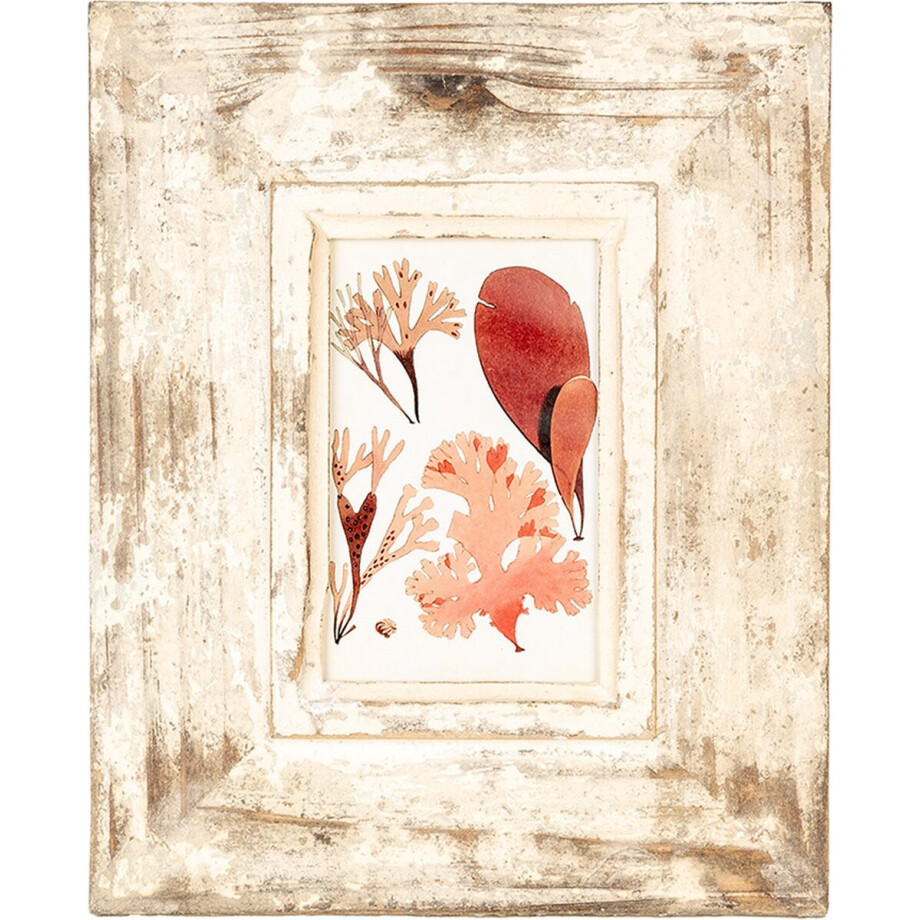 Clayre & Eef Fotolijst 10x15 cm Beige Hout afbeelding 1