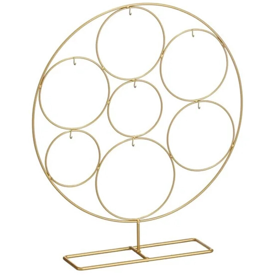 IJzeren ronde decoratie cirkel L 38 cm x 8 x 43.5 cm IJzeren ronde decoratie cirkel L 38 cm x 8 x 43.5 cm afbeelding 1
