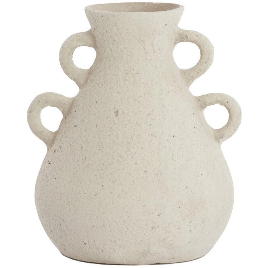 Light & Living - Vaas ZEPHAN - Ø28.5x35 cm - Wit afbeelding 1