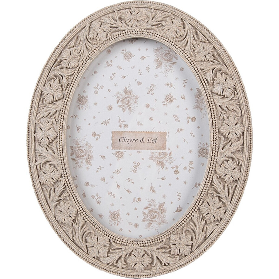 Clayre & Eef Fotolijst 10x15 cm Beige Kunststof Clayre & Eef Fotolijst 10x15 cm Beige Kunststof afbeelding 1