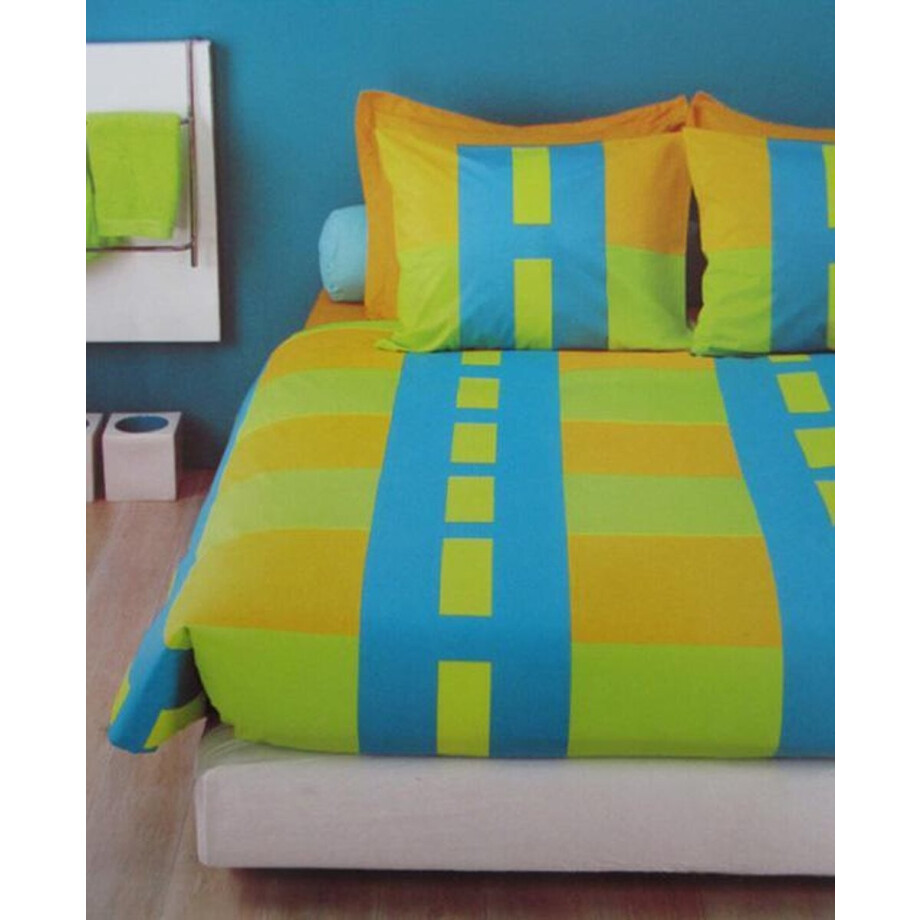 Beddinghouse Perla Dekbedovertrek - Litsjumeaux - 240x200/220 cm - Azuurblauw afbeelding 1