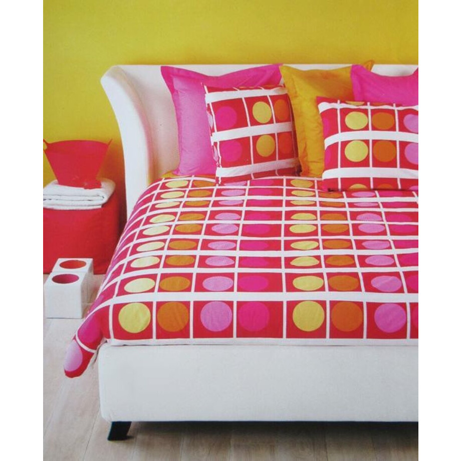 Beddinghouse Rondo Dekbedovertrek - Litsjumeaux - 240x200/220 cm - Rood Beddinghouse Rondo Dekbedovertrek - Litsjumeaux - 240x200/220 cm - Rood afbeelding 1