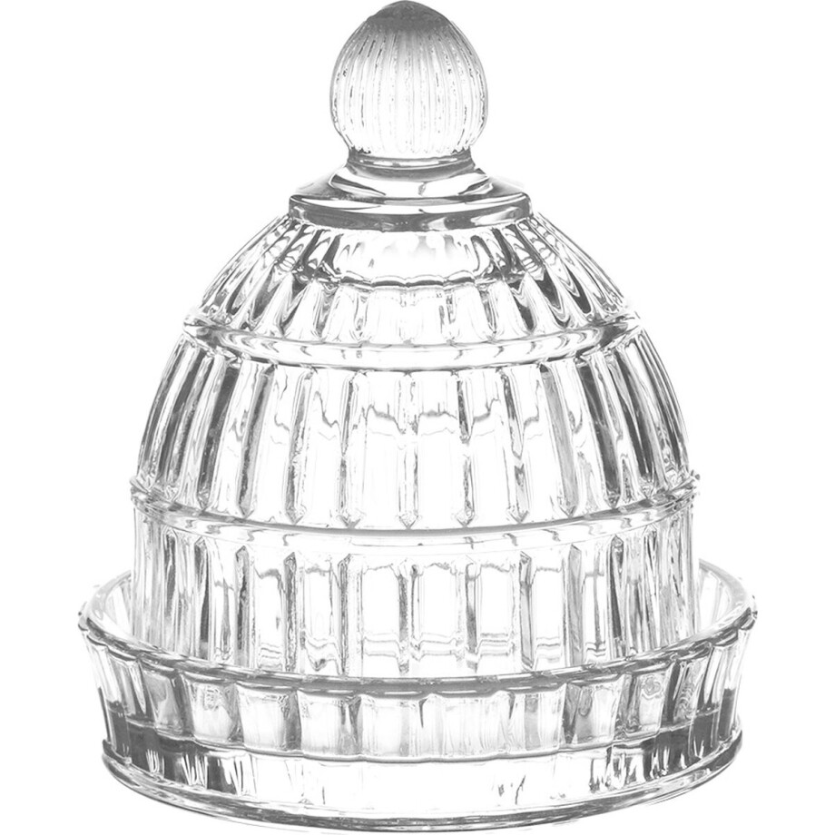 Clayre & Eef Stolp Ø 9x10 cm Transparant Glas afbeelding 1