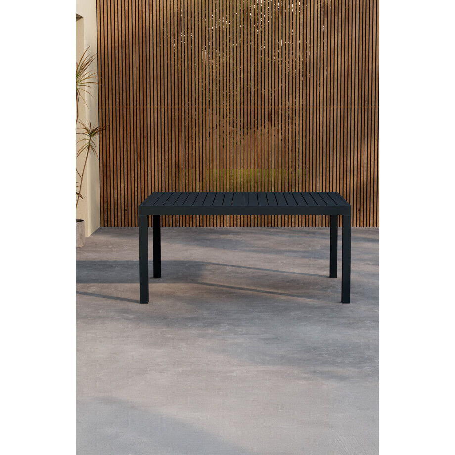 Nohr Uitschuifbare Tuintafel 'Lace' 160/240 x 100cm, kleur Zwart Nohr Uitschuifbare Tuintafel 'Lace' 160/240 x 100cm, kleur Zwart afbeelding 1