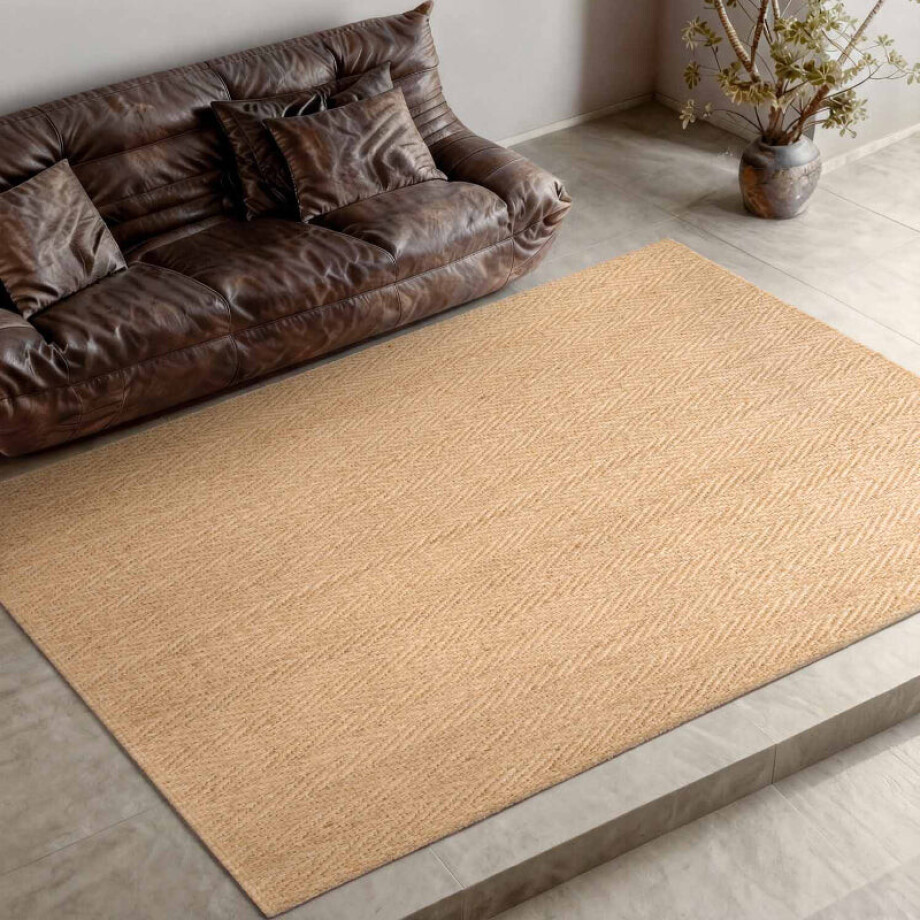 Vloerkleed Mirabelle Rechthoekig - Natuurlijk Goud 230x160cm - Jute - Dekbed-Discounter.nl Vloerkleed Mirabelle Rechthoekig - Natuurlijk Goud 230x160cm - Jute - Dekbed-Discounter.nl afbeelding