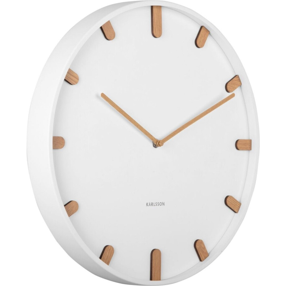Karlsson Wandklok Grace - Wit - Ø40cm - Wandklok Modern afbeelding 1