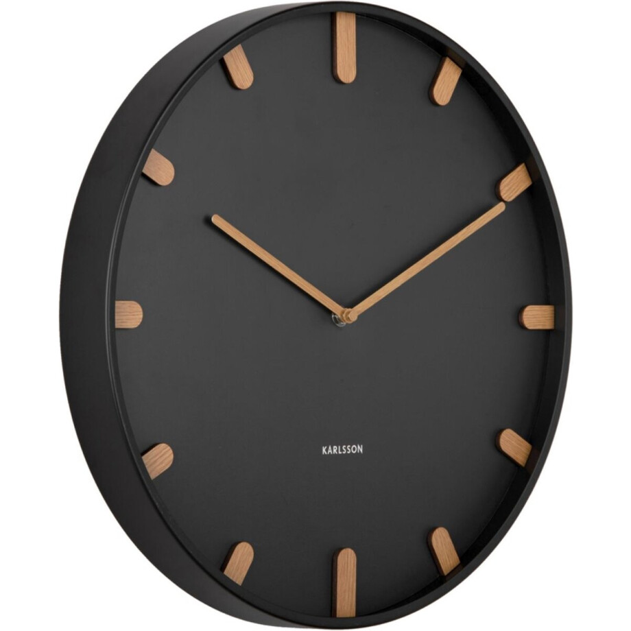 Karlsson Wandklok Grace - Zwart - Ø40cm - Wandklok Modern Karlsson Wandklok Grace - Zwart - Ø40cm - Wandklok Modern afbeelding 1
