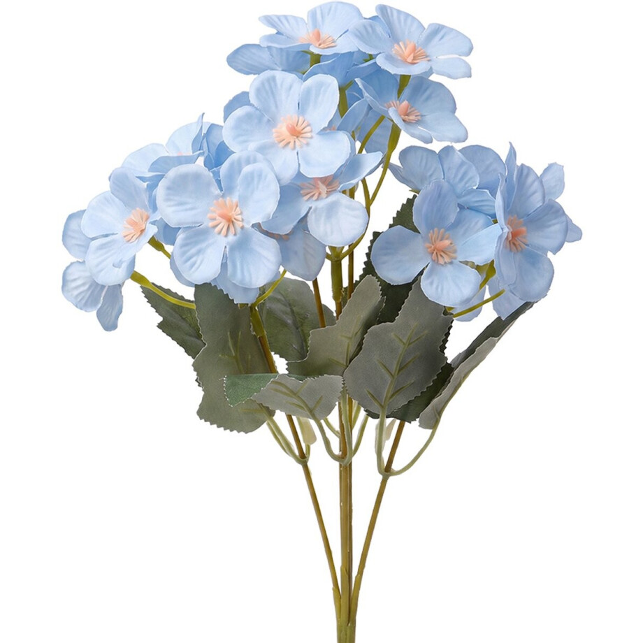 Clayre & Eef Kunstbloem 30 cm Blauw Kunststof afbeelding 1