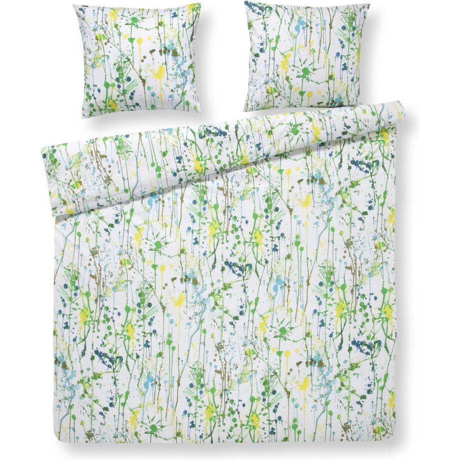 Day Dream Noa - dekbedovertrek - lits-jumeaux - 240 x 200/220 - Groen afbeelding 1