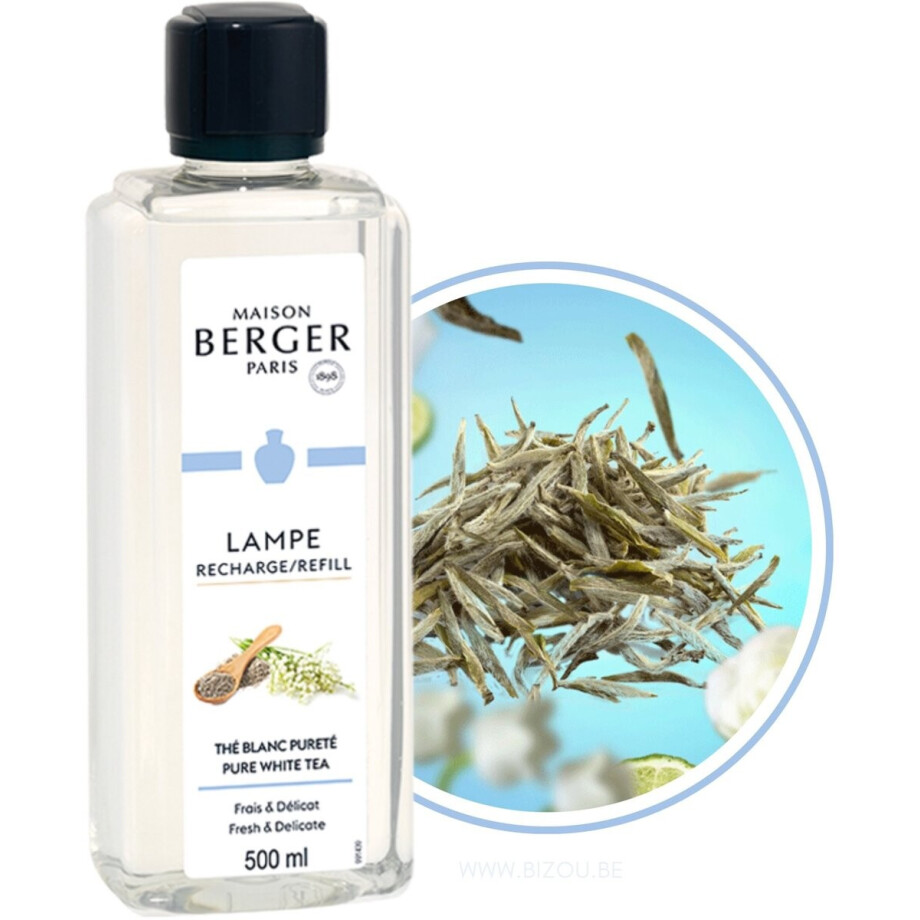 Lampe Berger Navulling - Pure - Thé Blanc Pureté - Pure white tea - 500ml afbeelding 1