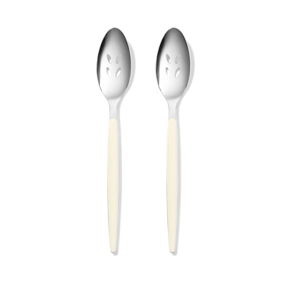 HEMA HEMA Tapaslepels Met Gaatje Rvs - 2 Stuks afbeelding 