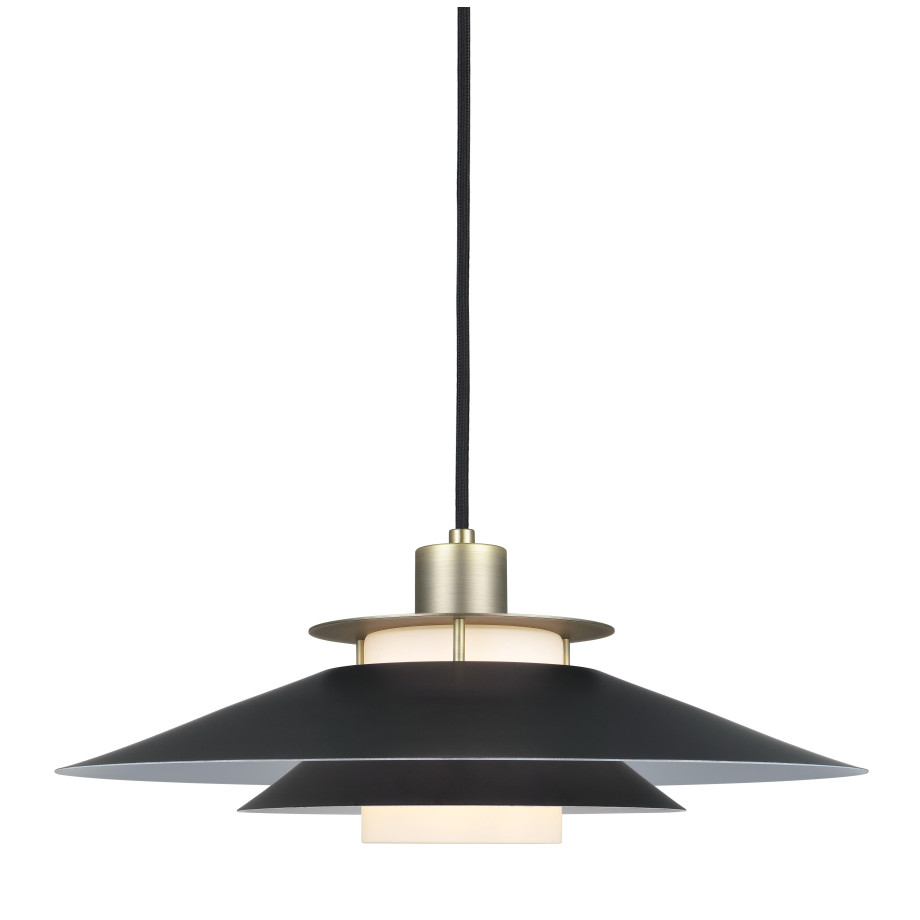Halo Design Hanglamp 'RIVOLI' 40cm, kleur Zwart / Messing afbeelding 1