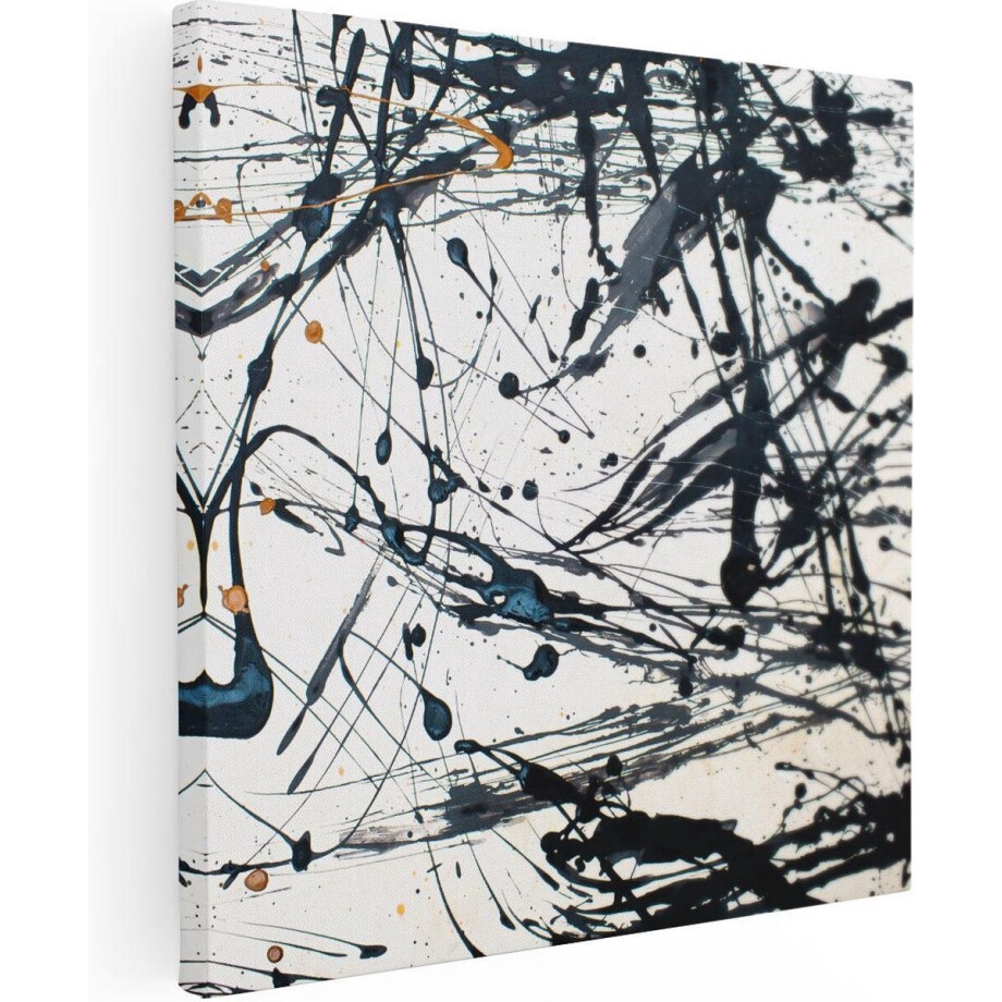 Artaza Canvas Schilderij Abstracte Kunst - 30x30 cm - Klein - Muurdecoratie Woonkamer - Wanddecoratie Modern - Kamer Accessoires afbeelding 1
