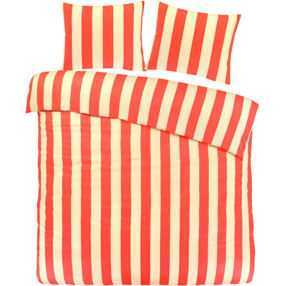 Papillon Lewis Dekbedovertrek - Tweepersoons - 200x200/220 cm - Oranje afbeelding 1