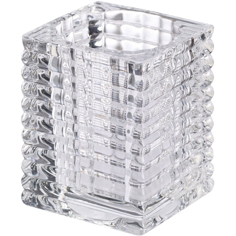 Bolsius Professional Relight Kaarsenhouders - Ribbed - Transparant - 6 Stuks afbeelding 1