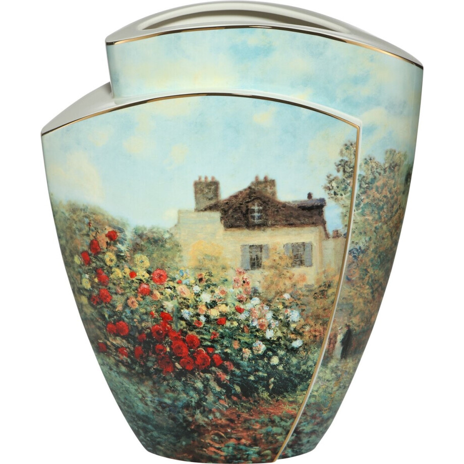 Goebel - Claude Monet | Vaas Het Kunstenaarshuis 43 | Porselein - 43cm - Limited Edition - met echt goud afbeelding 1